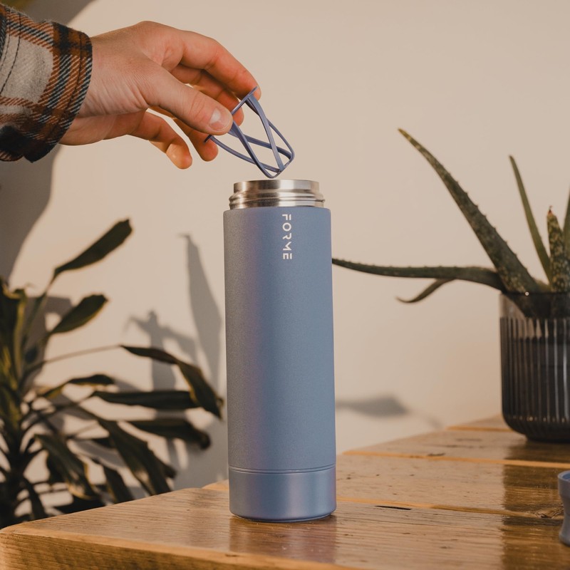 FORME - Blender Shaker Bottle, Leakproof Double Insulated Stainless Steel,