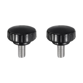 QUARKZMAN 2 Stück Rändelschraube mit Gewinde M8 x 16mm Rundkopfschraube Rundgriffschraube Klemmknöpfe 30mm Handknöpfe Edelstahl 304 Daumenschrauben Spannschraube für Industrie Maschine