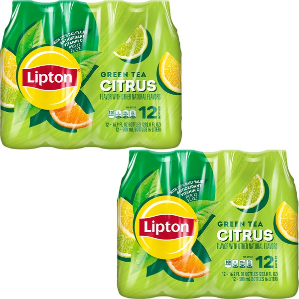 Lipton Green Tea Citrus 16.9 Oz (pack of 24) Free