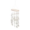 VIE Naturals Windchime 45 cm Hanging Height, White Capiz Shells