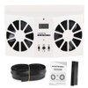 Acouto Ventilador Solar para Auto, Ventilador Solar Universal para Ventana