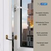 XFORT 4 Pack Viper Fixed Cable Window Restrictor in Polished