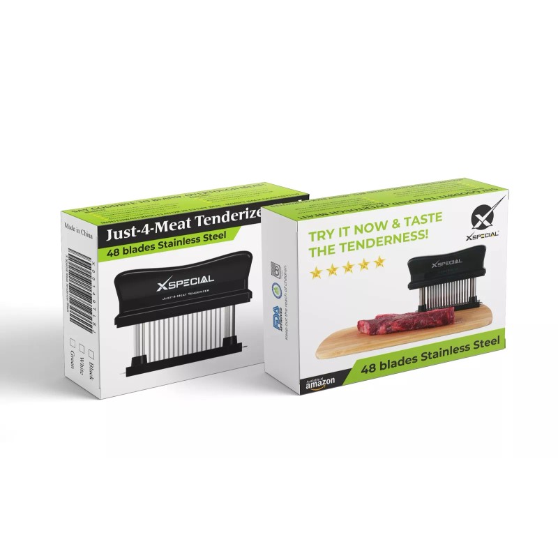 XSpecial Meat Tenderizer Tool 48 Blades Stainless Steel - Kitchen