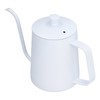 Coffee Kettle Stainless Steel Mini Portable White Thin Mouth Pour