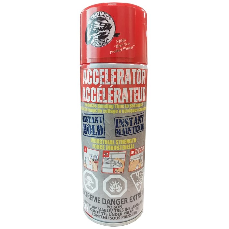 Instantbond CA Glue with Activator All Industries Large - Clear