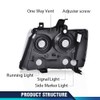 PIT66 Headlights Assembly Pair, Compatible with 2007-2014 Chevy Tahoe Suburban/2007-2013