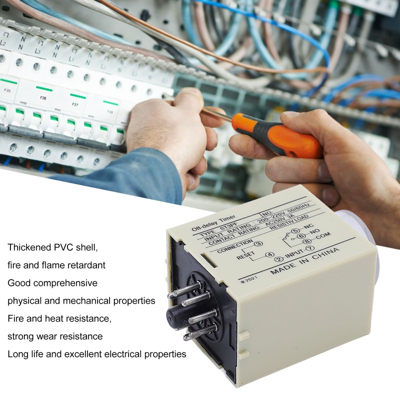 BERM Power Off Delay Relay Knob Control Timing Timer High