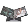 Honygebia Solid Wood Book Stands - Cross Frame Black Oak