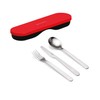 On The Go Red Travel Cutlery Store&Go