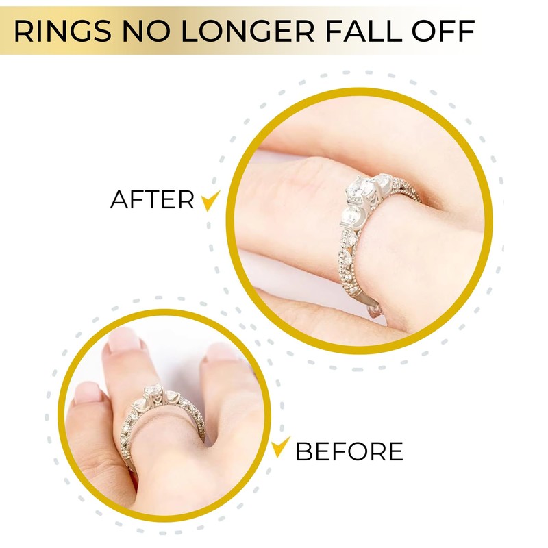 Ring Adjuster for Loose Rings - Ring Tightener - Invisible