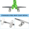 BALAVA 316 Stainless Steel Boat Cleats 6 inch,Boat Dock Cleats,Boat