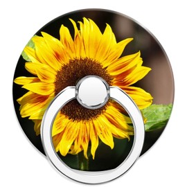 NCHomesy Cell Phone Ring Holder for Smartphone,360 Degree Rotation Finger Kickstand Phone Diamond Ring Stand Grip - Bright Yellow Sunflower