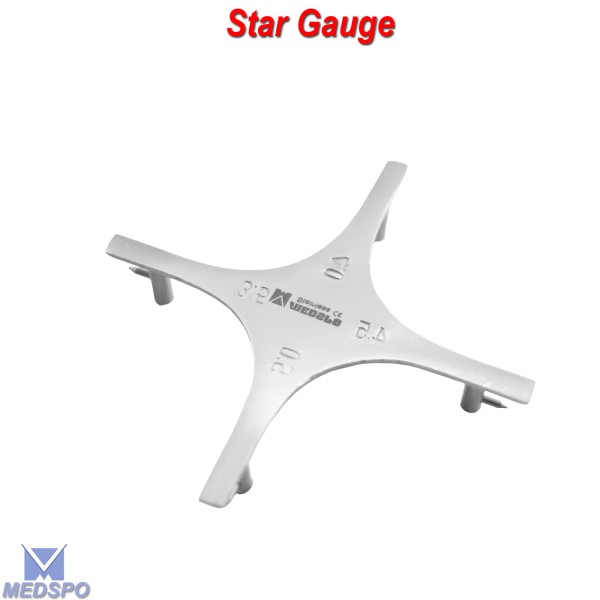 Medspo Orthodontic Bracket Positioning Star Gauge Dental Laboratory Instruments