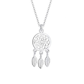 Elli Women's 925 Sterling Silver Xilion Cut Necklaces with Pendant of Length 45 cm