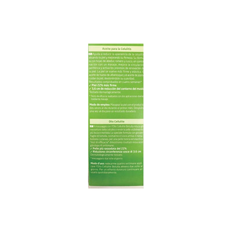 Weleda Aceite Anticelulítico Abedul 100 ml - Firmeza y Estabilidad