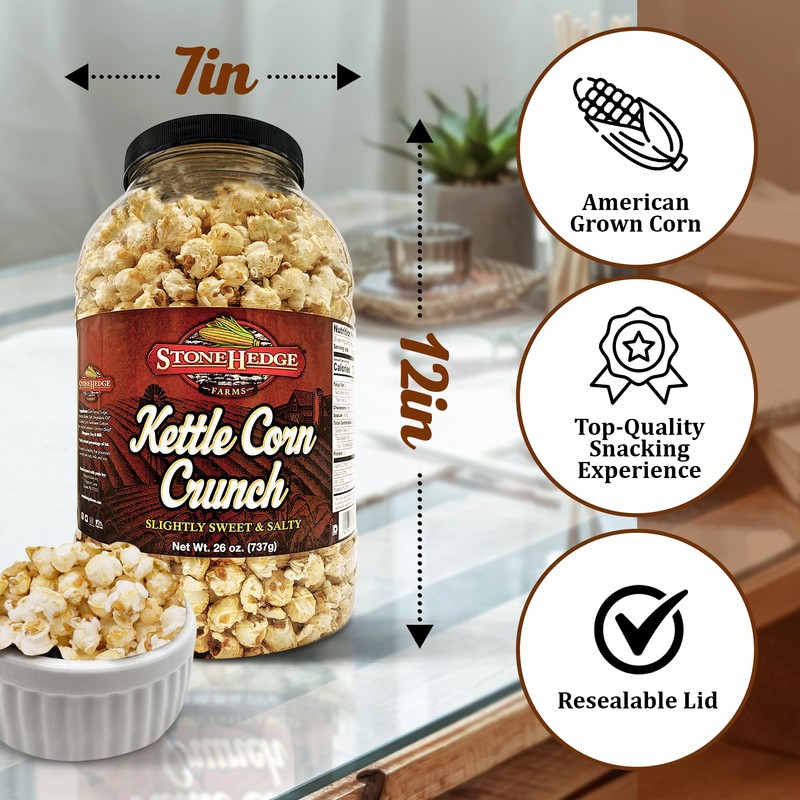 Stonehedge Farms Kettle Corn Crunch Flavored Popcorn | 26 oz