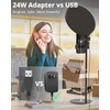UBeesize 10.5in Laptop Ring Light with Stand and Phone Holder