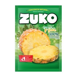 3 x zuko piña no sugar needed drink mix packs 15g each