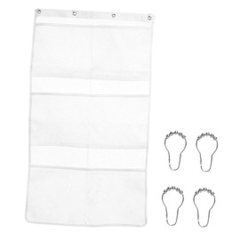 perfeclan Mesh Bath Toy Organizer, Bath Toy Holder, Quick Drying Bathtub Toy Basket, Hanging Bath Toys Storage Bag for Children