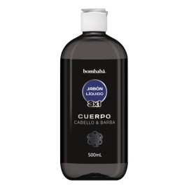 Jabón Líquido 3 En 1 Hombres Cuerpo, Cabello Y Barba Bombabá