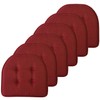 Sweet Home Collection Chair Cushion Memory Foam Pads Tufted Slip