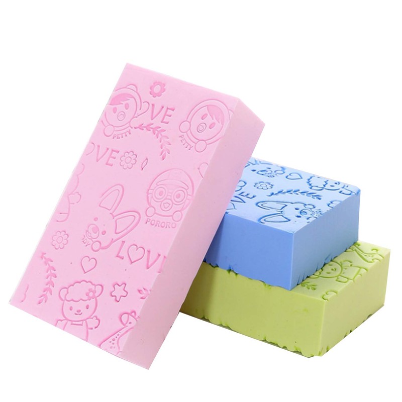 2PCS Exfoliating Bath Sponge, Body Shower Sponge Spa Scrub Soft