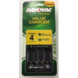 Rayovac Rechargeable Battery Charger for 4AA / 4AAA Batteries