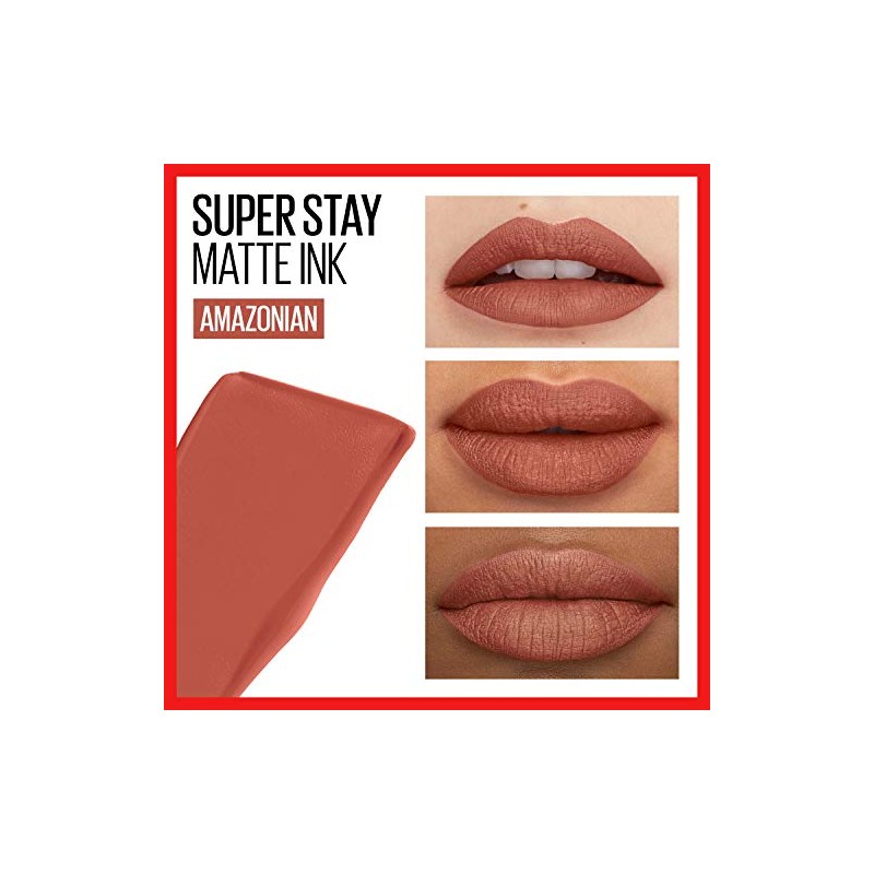 Labial líquido indeleble Matte Ink Maybelline, tono70 amazonian Labial líquido