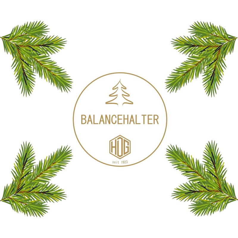 hdg Baumkerzenhalter Balancehalter 6 er Set in Gold