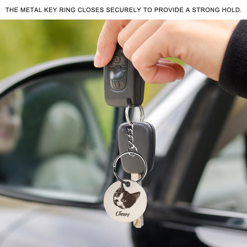 MUQIDA 50PCS Split Key Ring, 1.25 inch 32mm Heavy Duty