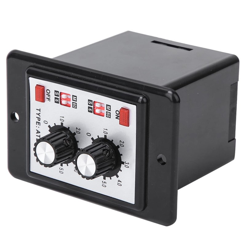 DC12V Twin Timer Relay On Off Knob Control Timer 6S-60M