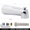 Westbrass E507DUS-26 Universal Fit 7" Diverter Tub Spout, Zinc, Polished