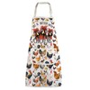 WZMPA Chicken Farm Kitchen Apron With Pockets Chicken Farmer Gift
