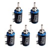 Hailege Set of 5 WXD3-13-2W 10K Ohm Multi-Turn Wired Potentiometer