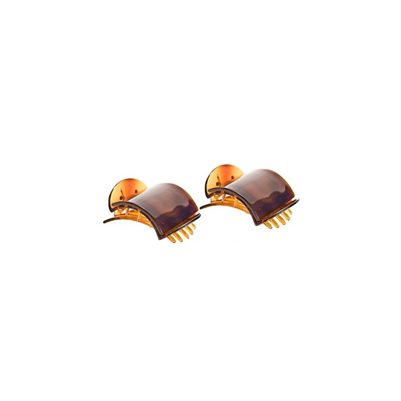 Mia Super Clamps Strong Comfortable Contoured Jaw Clamp Barrettes with