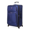 SwissGear Sion Softside Expandable Luggage, Blue, Checked-Large 29-Inch