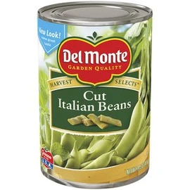 Del Monte Cut Green Beans 50% Less Sodium, 14.5-Ounce (Pack of 12)