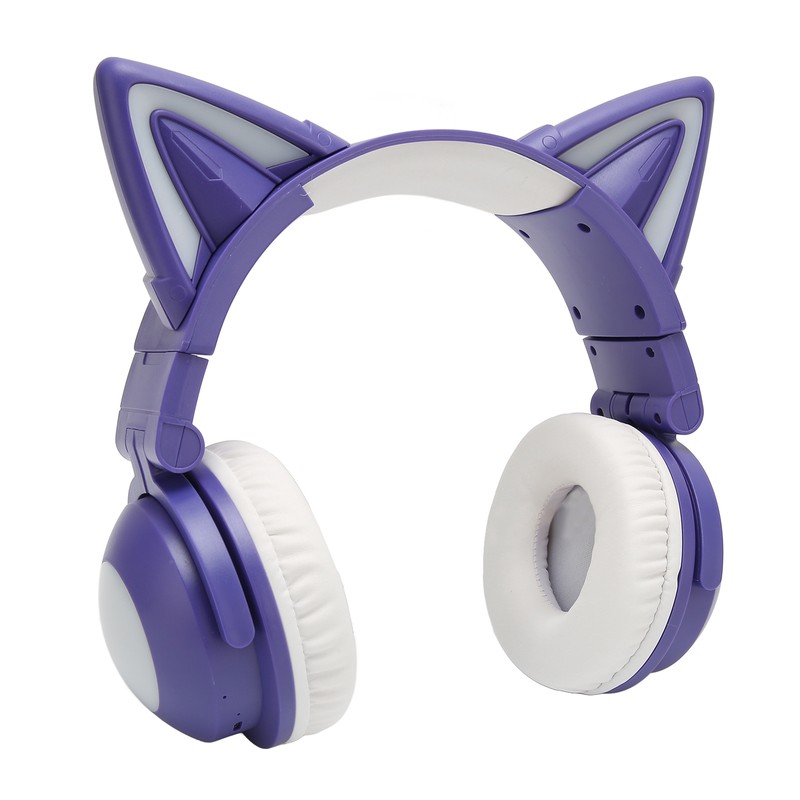 Cat Ear Bluetooth Headset Stereo Cute High Sensitivity Built in