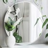 Sunniry White Round Mirror, White Circle Mirror 24 inch, Matte