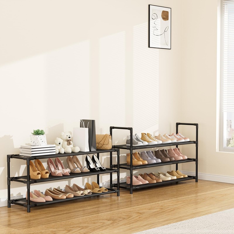 LANTEFUL 6 Tier Shoe Rack, Shoe Organizer Storage for 24-30