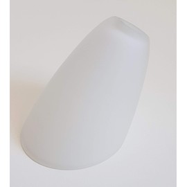 Schute Replacement Glass Lampshade G4 Opal Glass White Matt Bevelled Diameter 4.5 cm