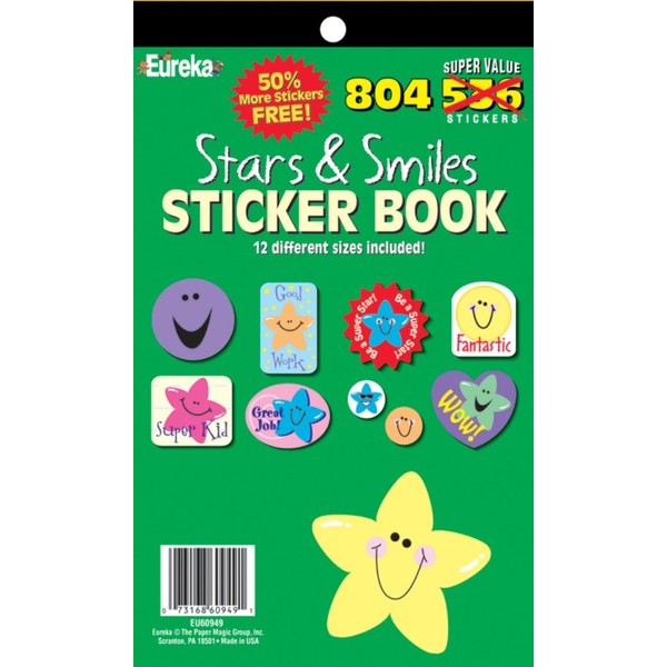 Eureka Stars & Smiles Sticker Books