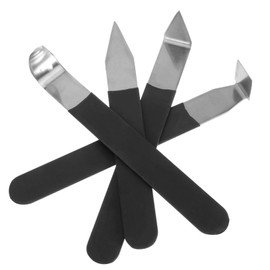 DOITOOL 4Pcs Durable Stainless Steel Clay Sculpture Tools for Pottery Craft Comfortable Handle Versatile Shaping for Artists and Hobbyists for Clay Art