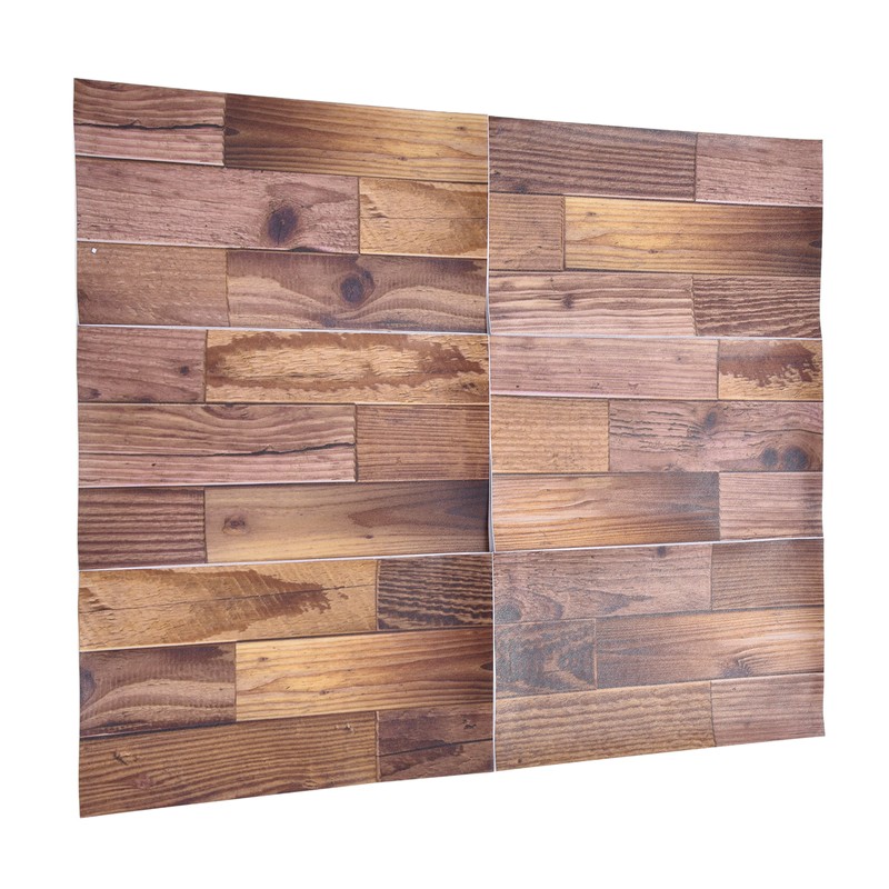 18PCS Wall Stickers Peel and Paste Wood Grain Furniture Refurbishment