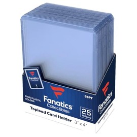 3 X 4 Pulgadas, Cargadoras Superiores Regulares Fanatics 25 Unidades, Paquete al por Menor, 35 Puntos