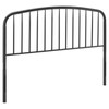 Modway Nova Modern Farmhouse Metal King Headboard in Black