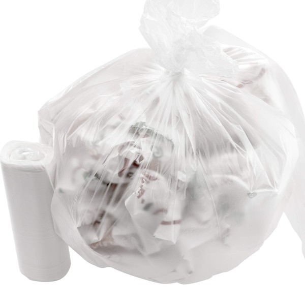 Bolsas de basura de 4 galones, clear plastic garbage bags, small garbage bags