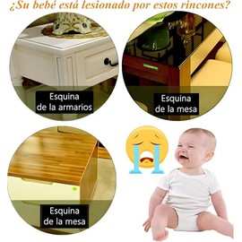Lumbor37 Protector Anticolisión de Rincón de Mesa Protector de Rincón Protector para Evitar Lesiones en la Cabeza Protectores para Esquinas y Bordes Protegen Ancianos (10 Piezas)