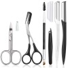 HiMo 6-in-1 Eyebrow Trimmer Kit for Women – Scissors, Razor,