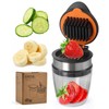 YILANJIN Cup Cutter Fruit, Egg Slicer, Stainless Stee Strawberry Cutter,